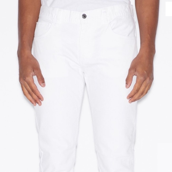 Size31x32 Armani Exchange White J13 SLIM-FIT JEANS - Picture 3 of 7